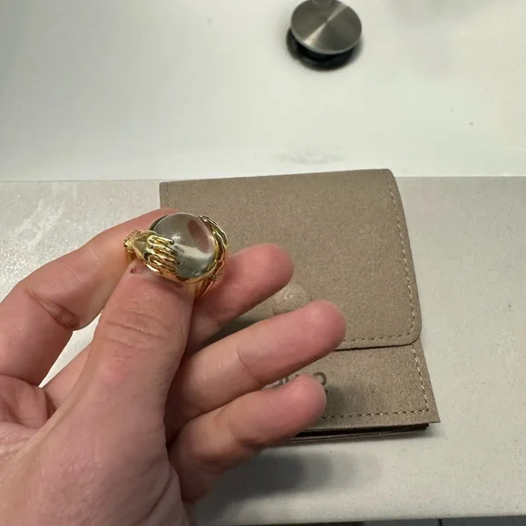 Awe inspired fortune teller ring Elegant Gold ring - Picture 6 of 9